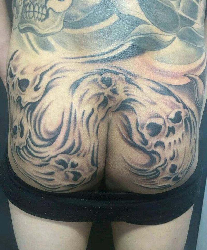 骷髅王纹身图片_