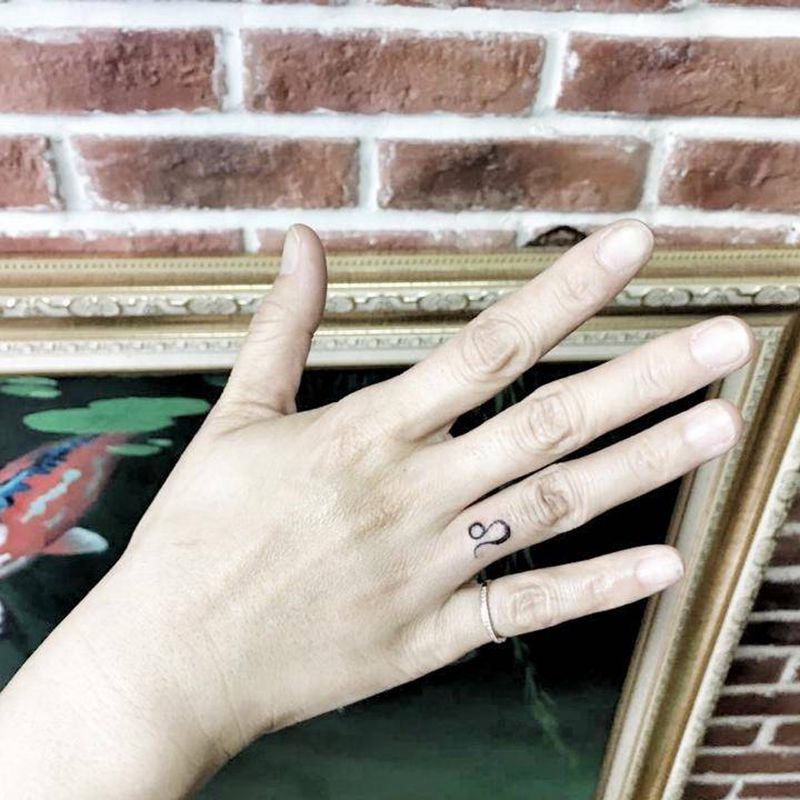 狮子座纹身图片_