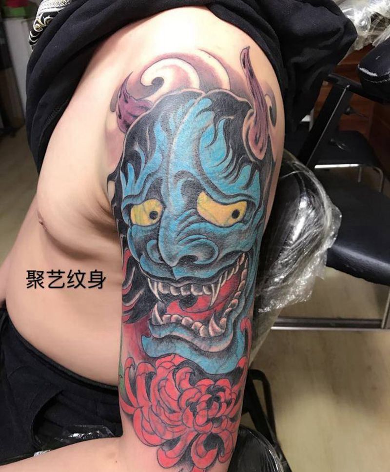 覆盖般若纹身图片_