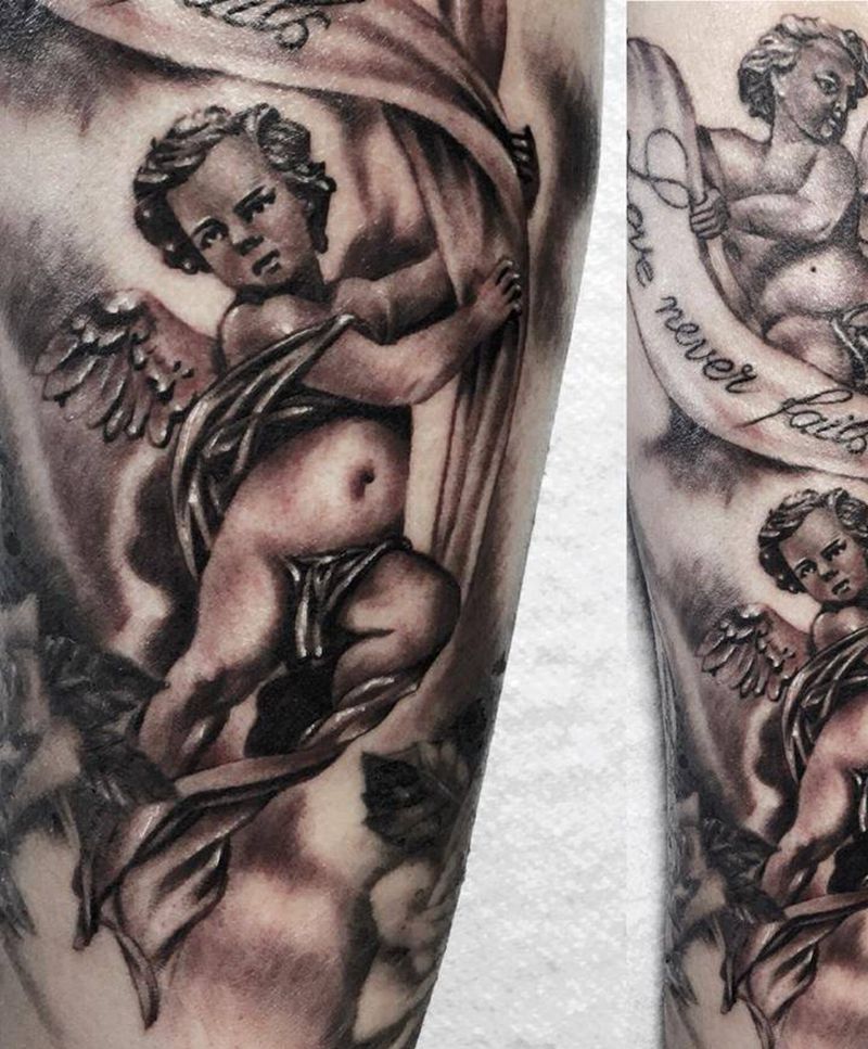 天使纹身图片_