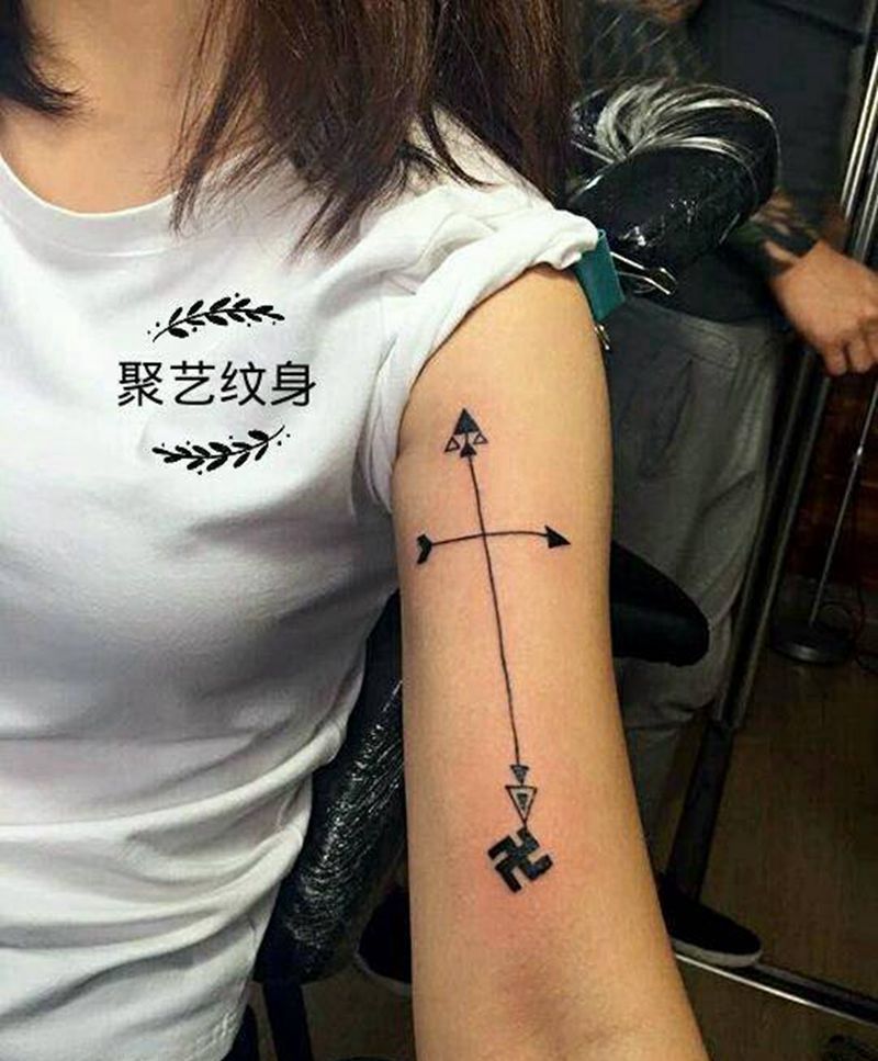 小清新几何图纹身图片_