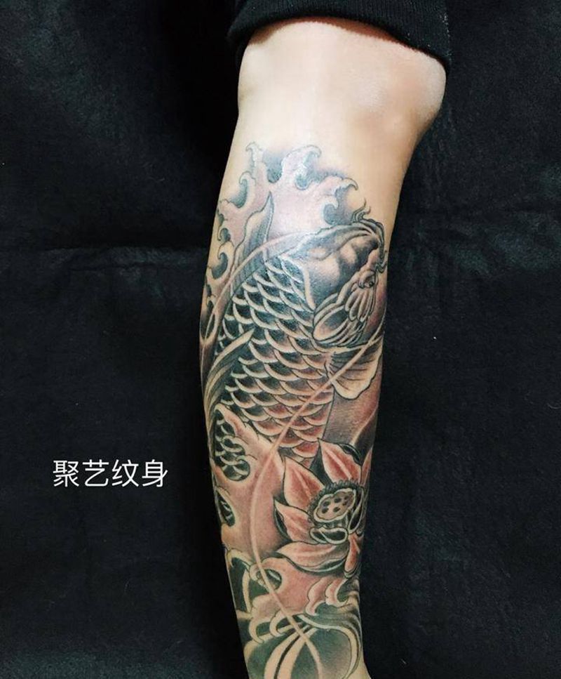 包腿鱼纹身图片_