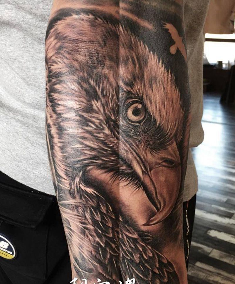 鹰纹身图片_
