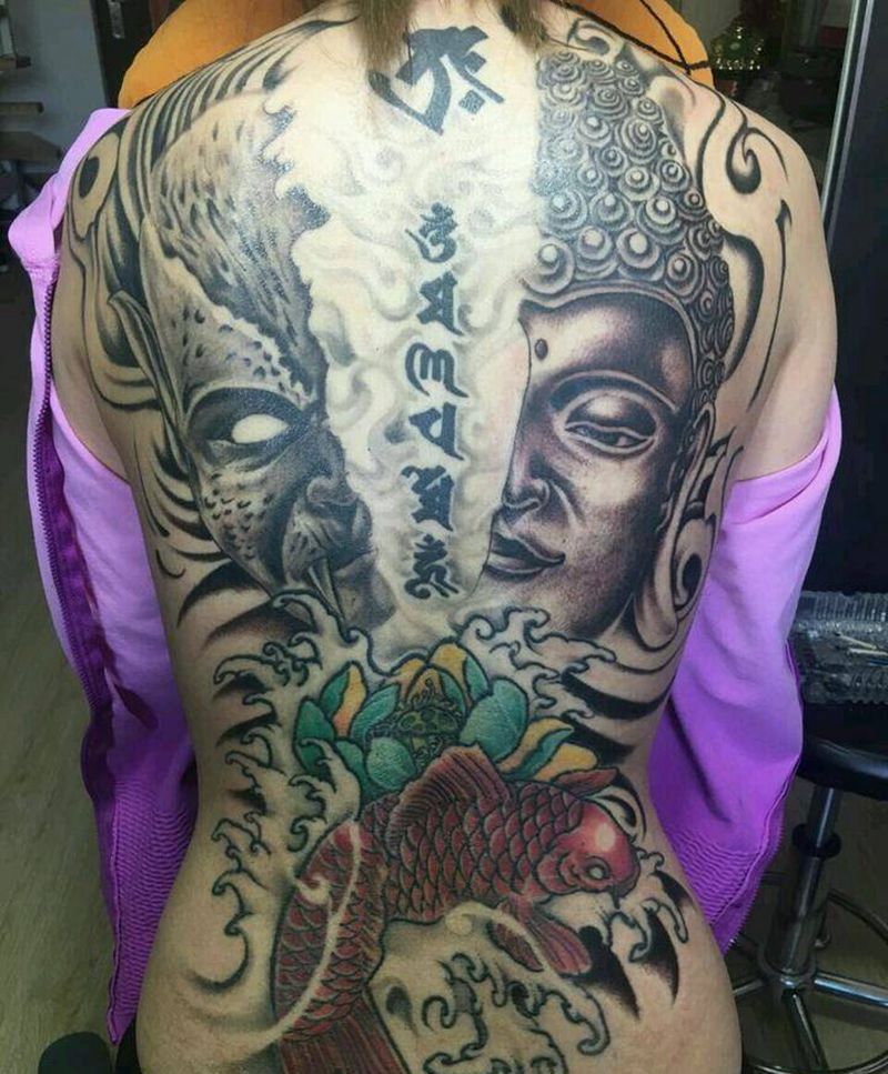 一念之间纹身图片_成品纹身图案