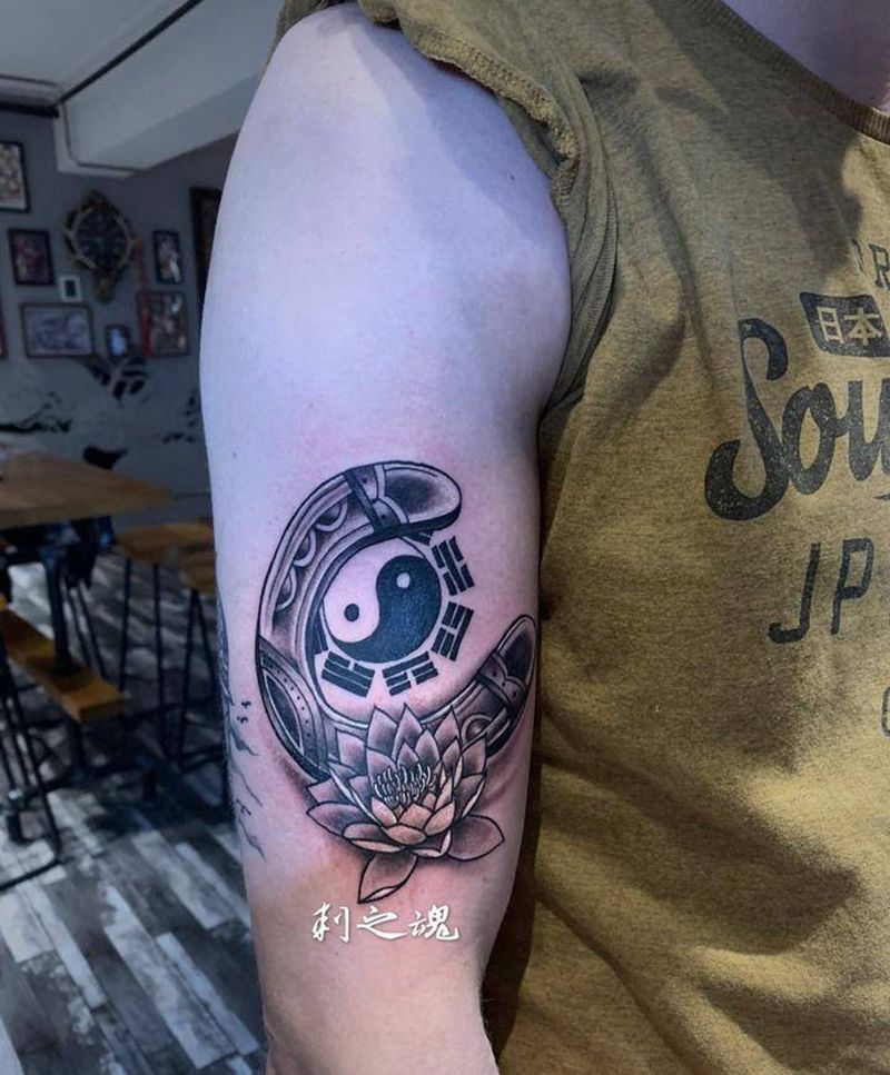 无极纹身图片_手臂New School纹身图案