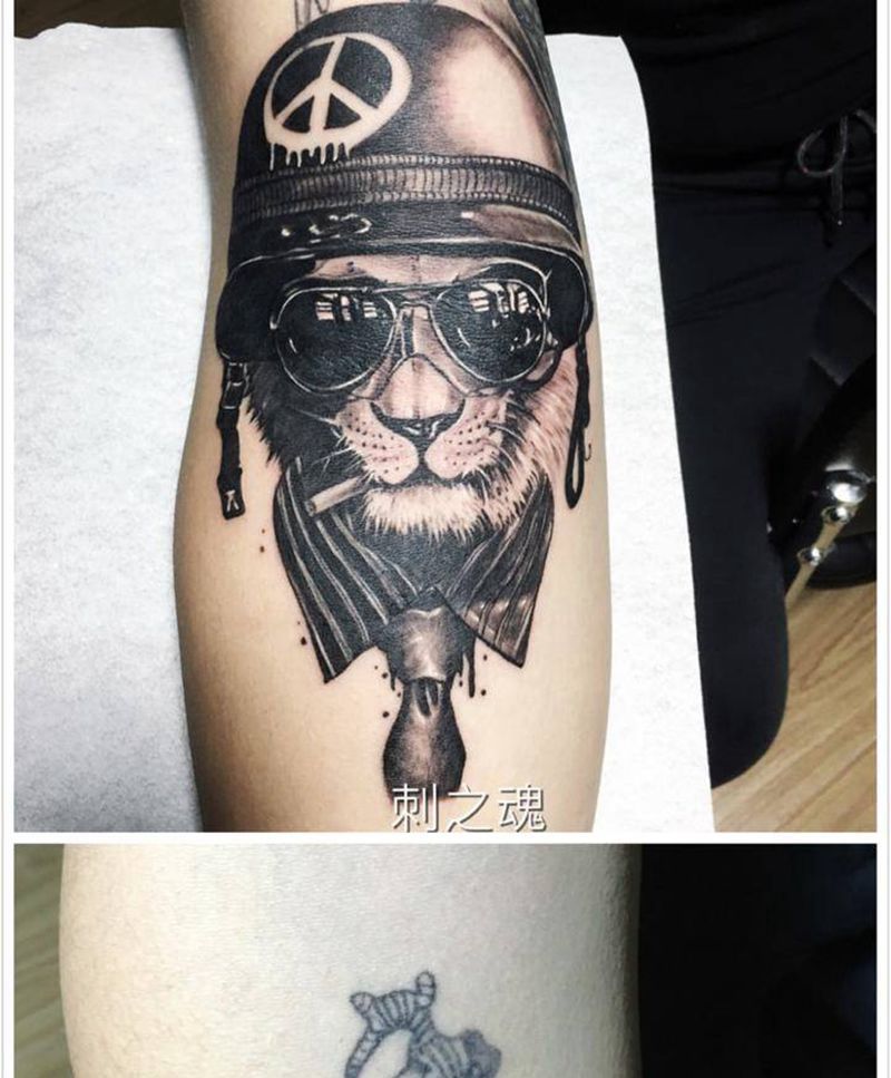 无题纹身图片_成品欧美写实动物原创纹身图案