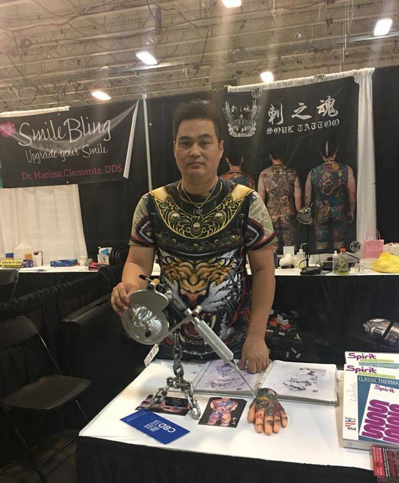 武松打虎纹身图片_