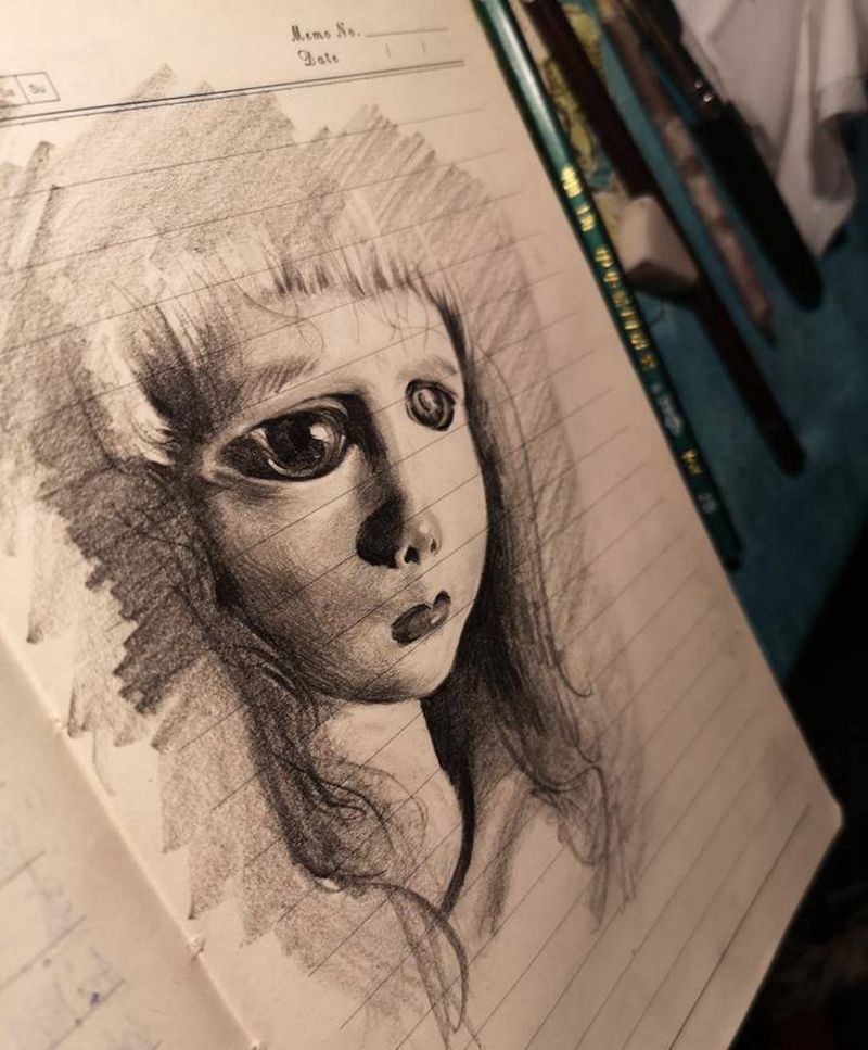 随笔人偶纹身图片_新传统纹身图案