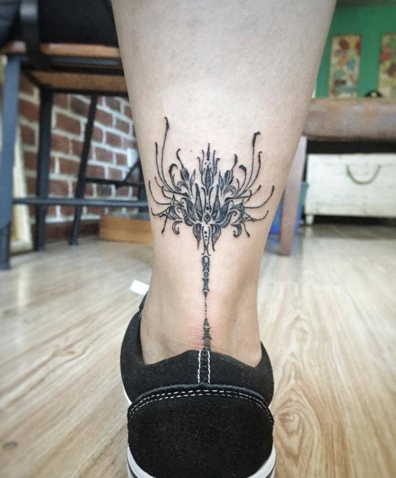 彼岸花图腾纹身图片_图腾纹身图案