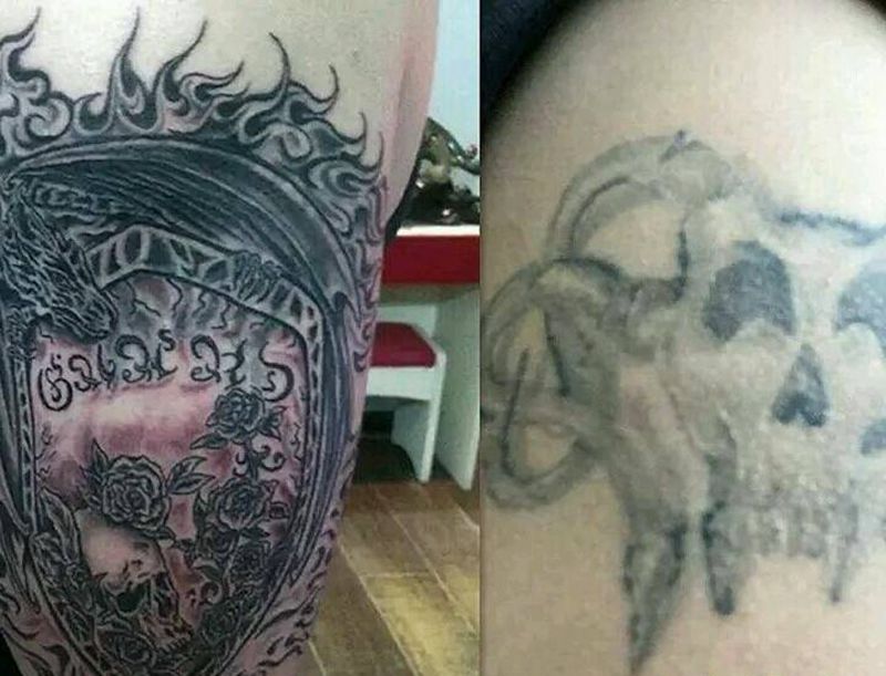 守护之盾纹身图片_手臂欧美动物静物宗教原创成品纹身图案