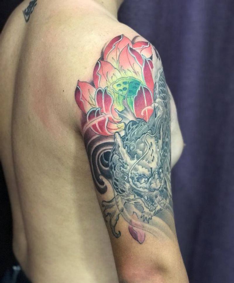 鳌鱼。。纹身图片_