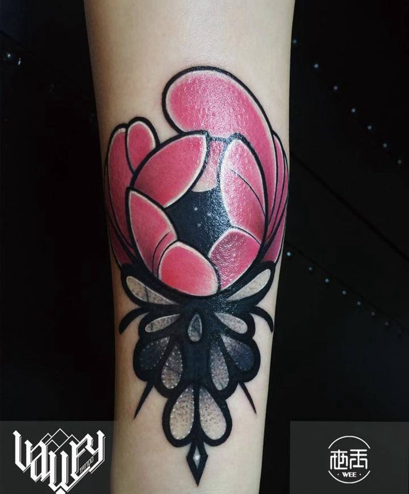 School玫瑰遮盖纹身图片_成品原创手部欧美传统植物纹身图案