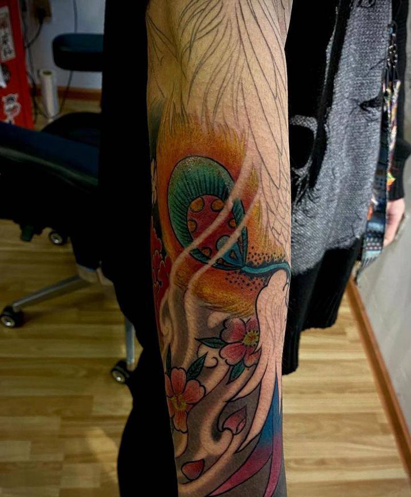 小臂纹身图片_新传统纹身图案