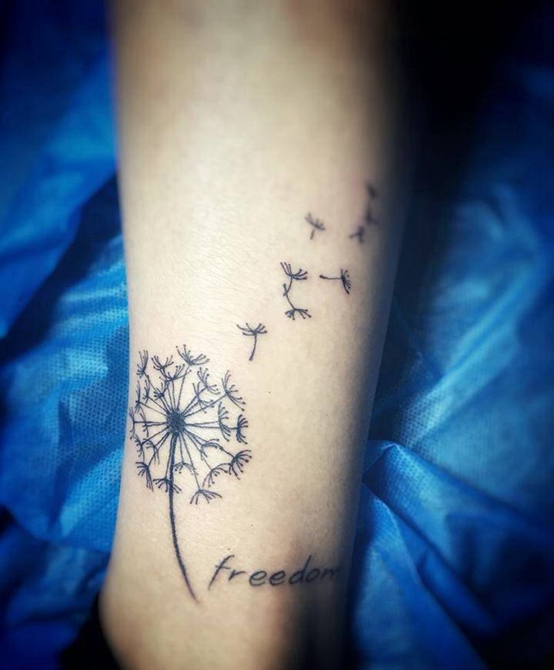 蒲公英纹身图片_