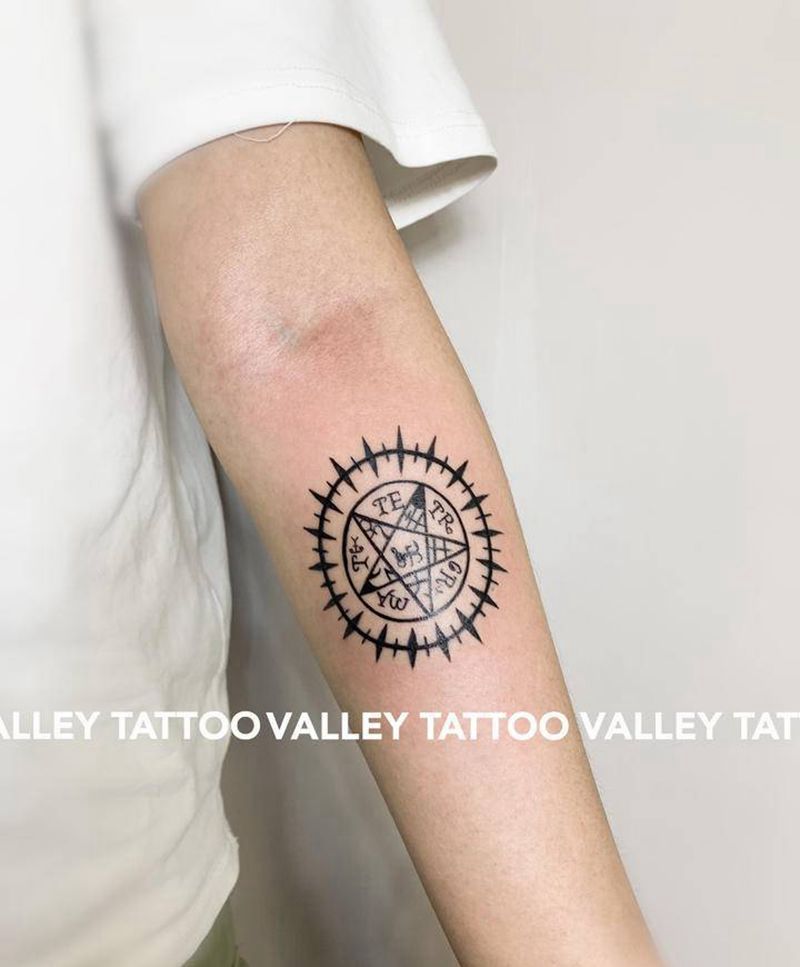 ⭕纹身图片_手臂几何纹身图案