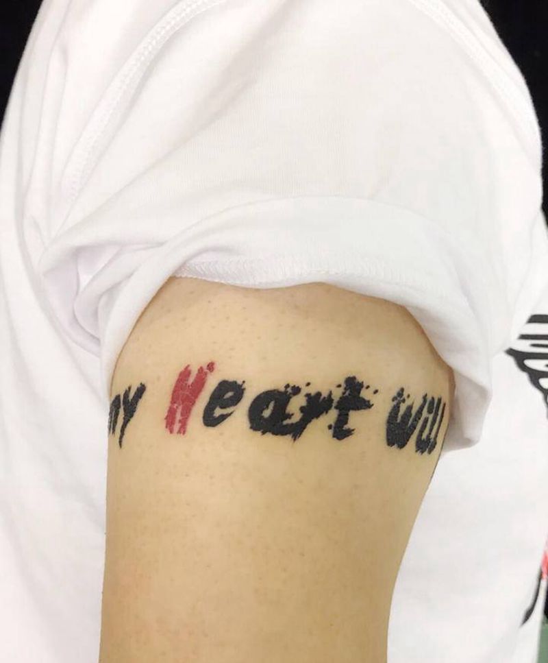 英文纹身图片_手臂纹身图案