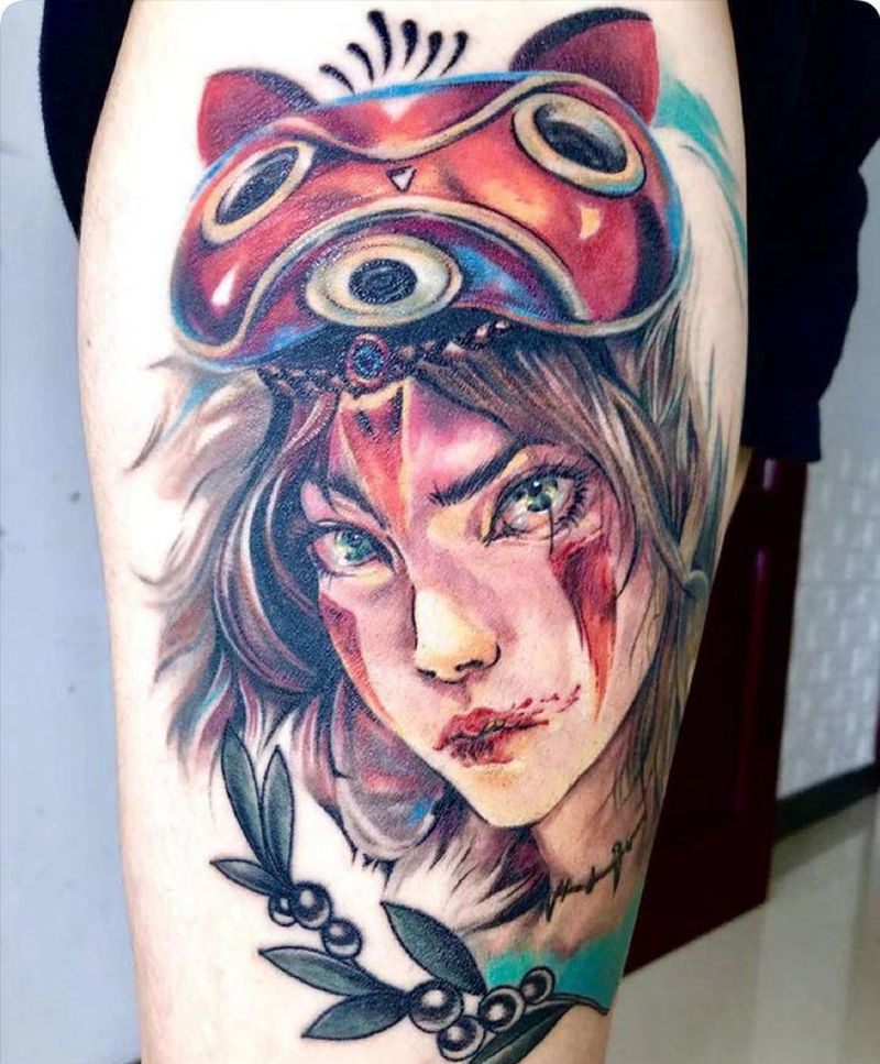 school幽灵公主纹身图片_New School纹身图案