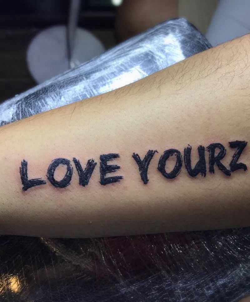 英文纹身图片_手臂纹身图案