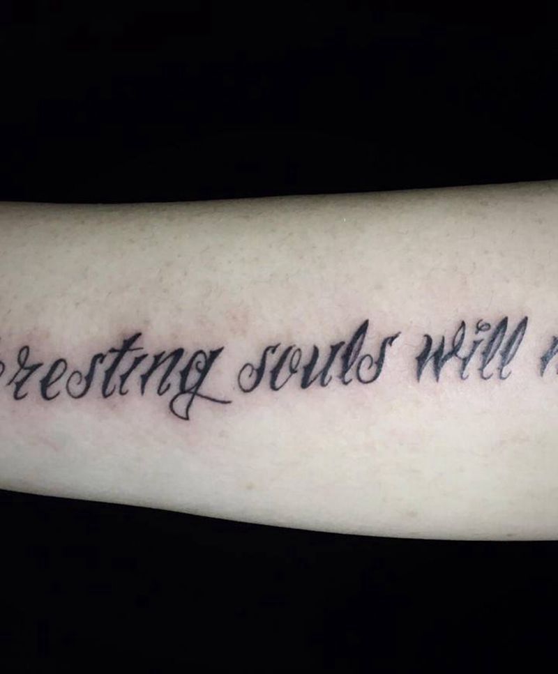 小英文纹身图片_手臂纹身图案