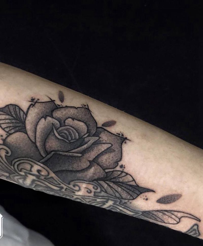 疤痕遮盖纹身图片_手臂纹身图案