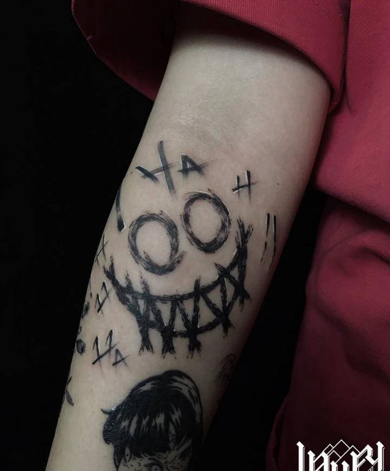 哈哈哈纹身图片_手臂纹身图案