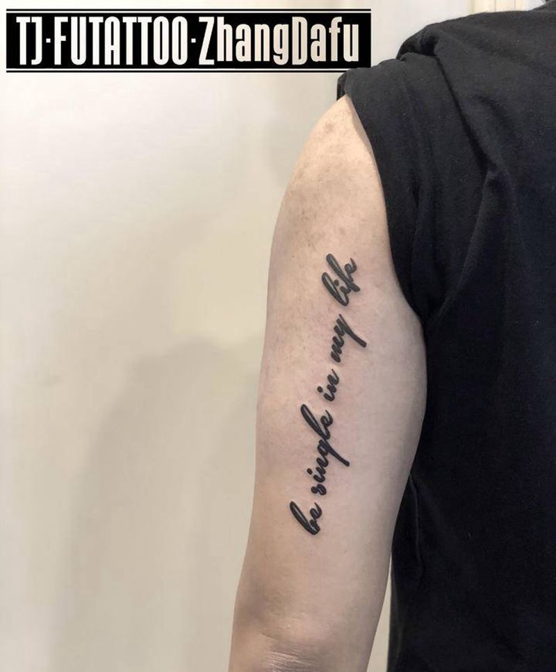 英文纹身图片_手臂图腾花体字英文文字手写体纹身图案