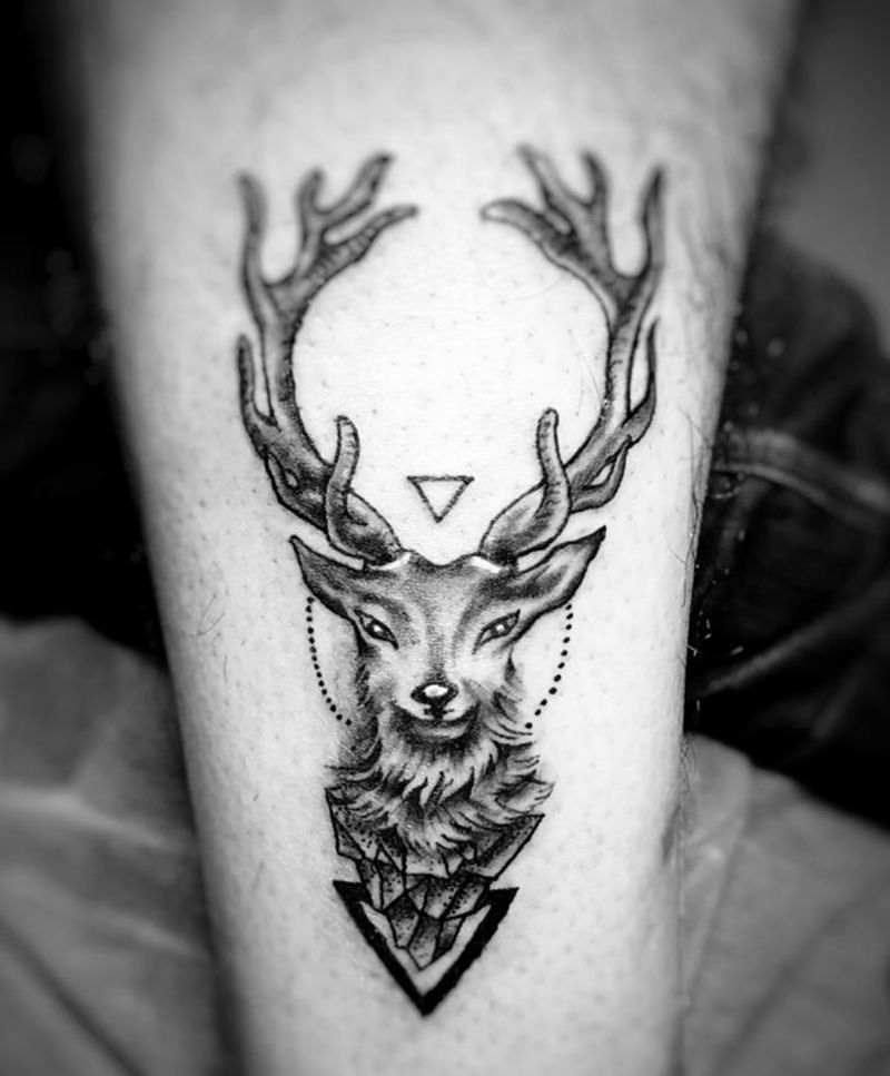 鹿纹身图片_