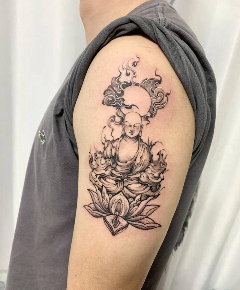 佛说纹身图片_手臂新传统纹身图案