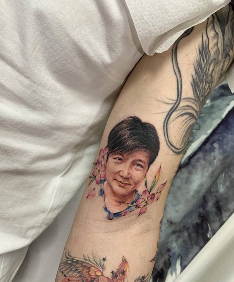 最爱的人纹身图片_手臂欧美写实纹身图案