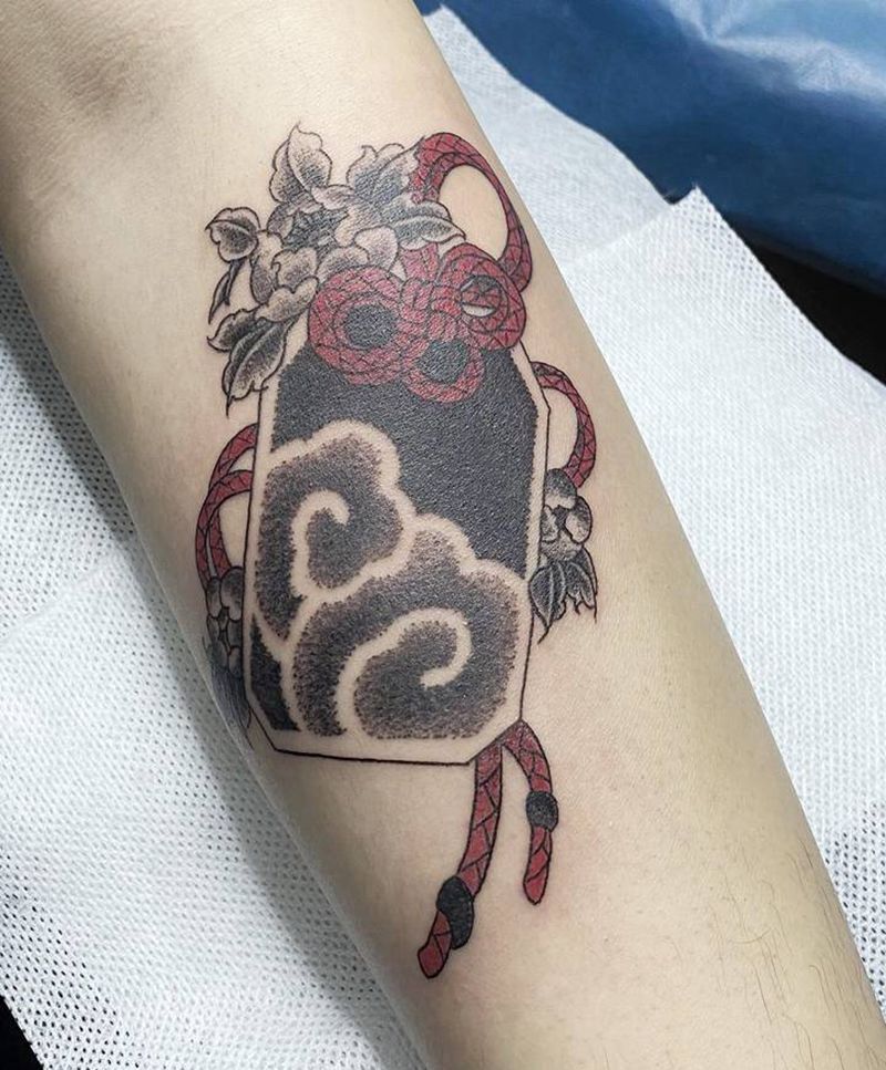 日式纹身图片_手臂老传统日式纹身图案