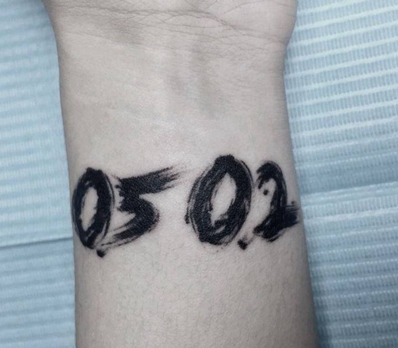 书写体纹身图片_