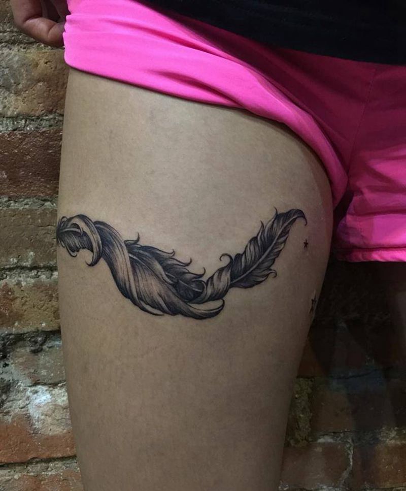 羽毛纹身图片_