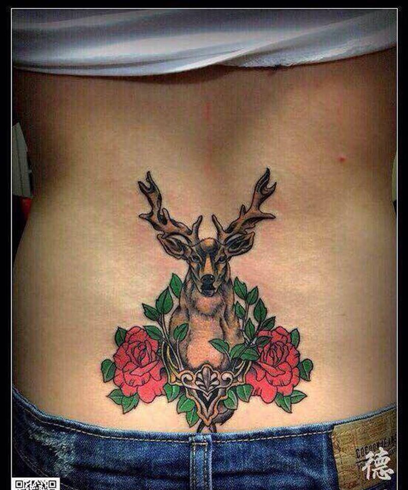 鹿纹身图片_