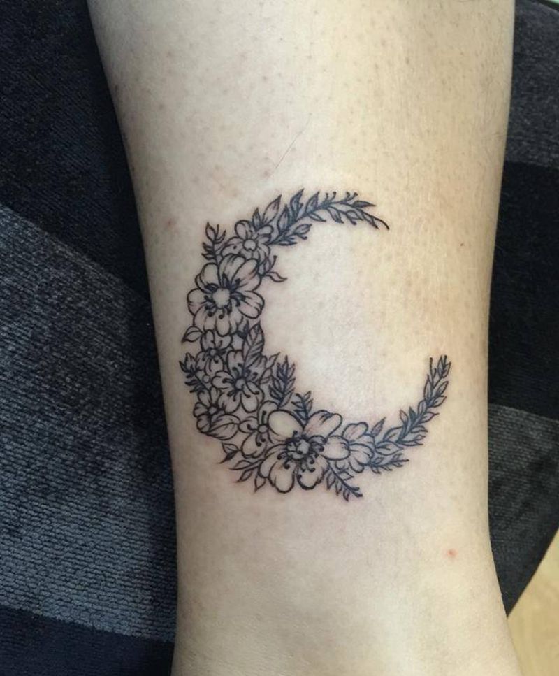 月亮花纹身图片_