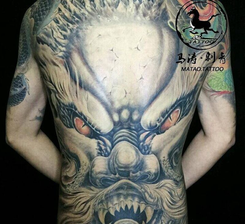 龙纹身图片_传统纹身图案