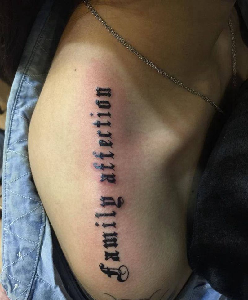 哥特英文纹身图片_成品颈部肩部欧美字符纹身图案