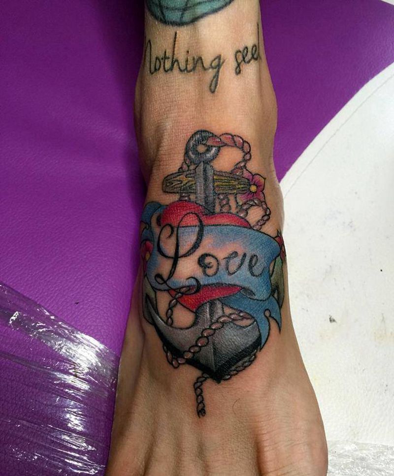 old school 海锚纹身图片_