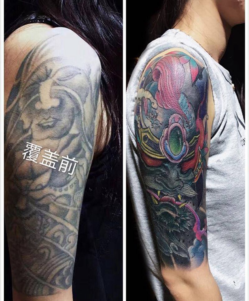 暴力大覆盖纹身图片_覆盖纹身图案