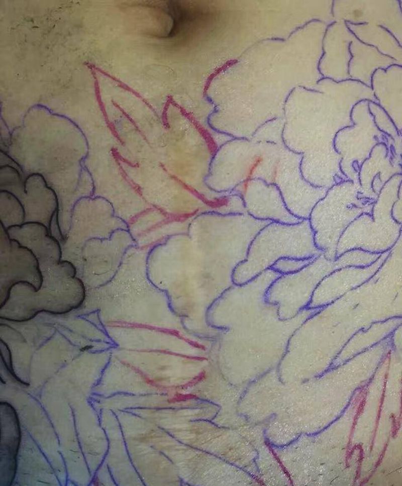 覆盖伤疤纹身图片_