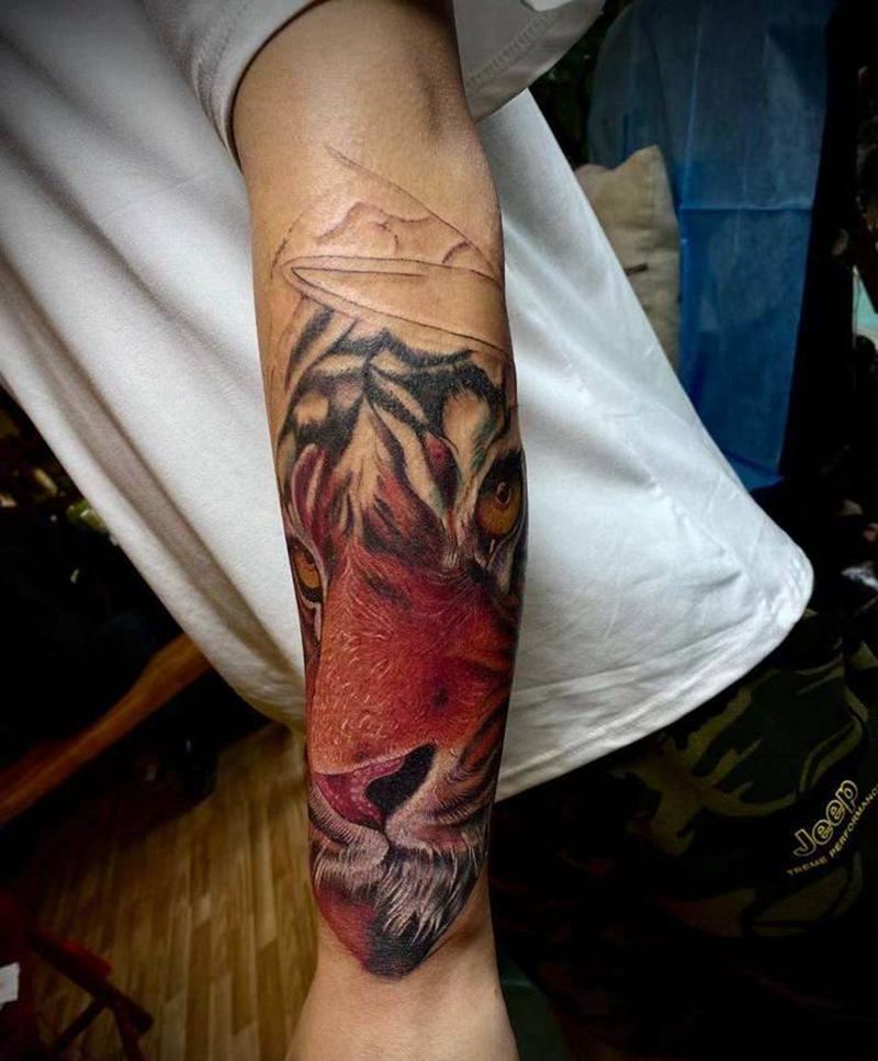 写实纹身图片_手臂欧美写实纹身图案