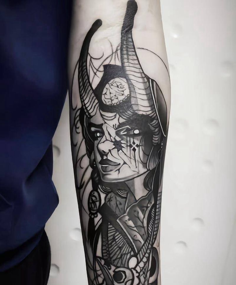 欧美小臂纹身图片_手臂New School纹身图案