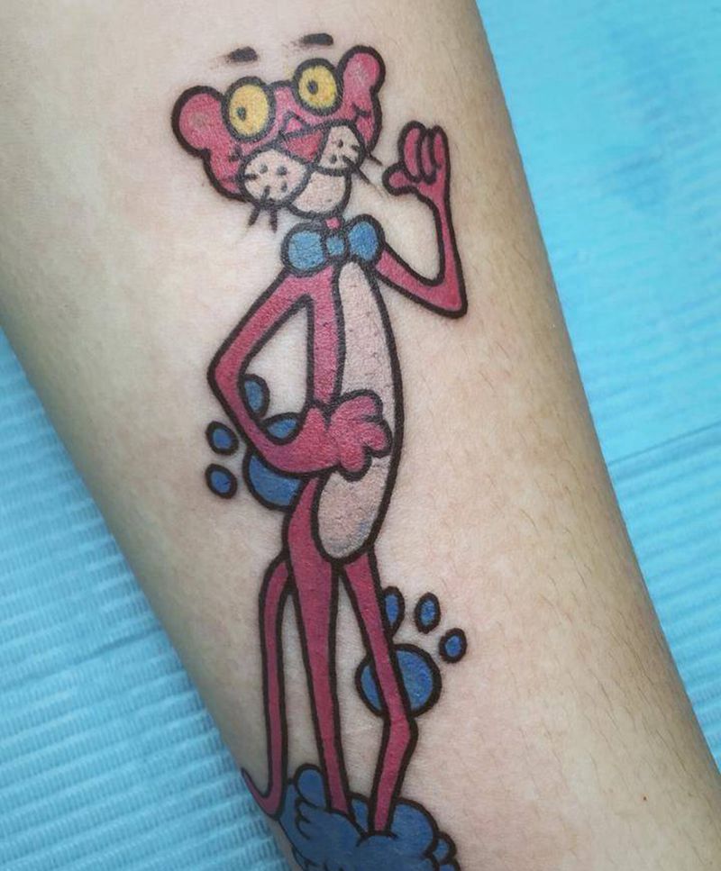 粉红豹纹身图片_