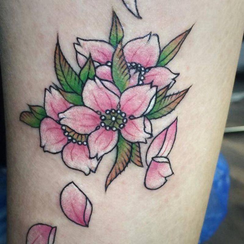 樱花纹身图片_