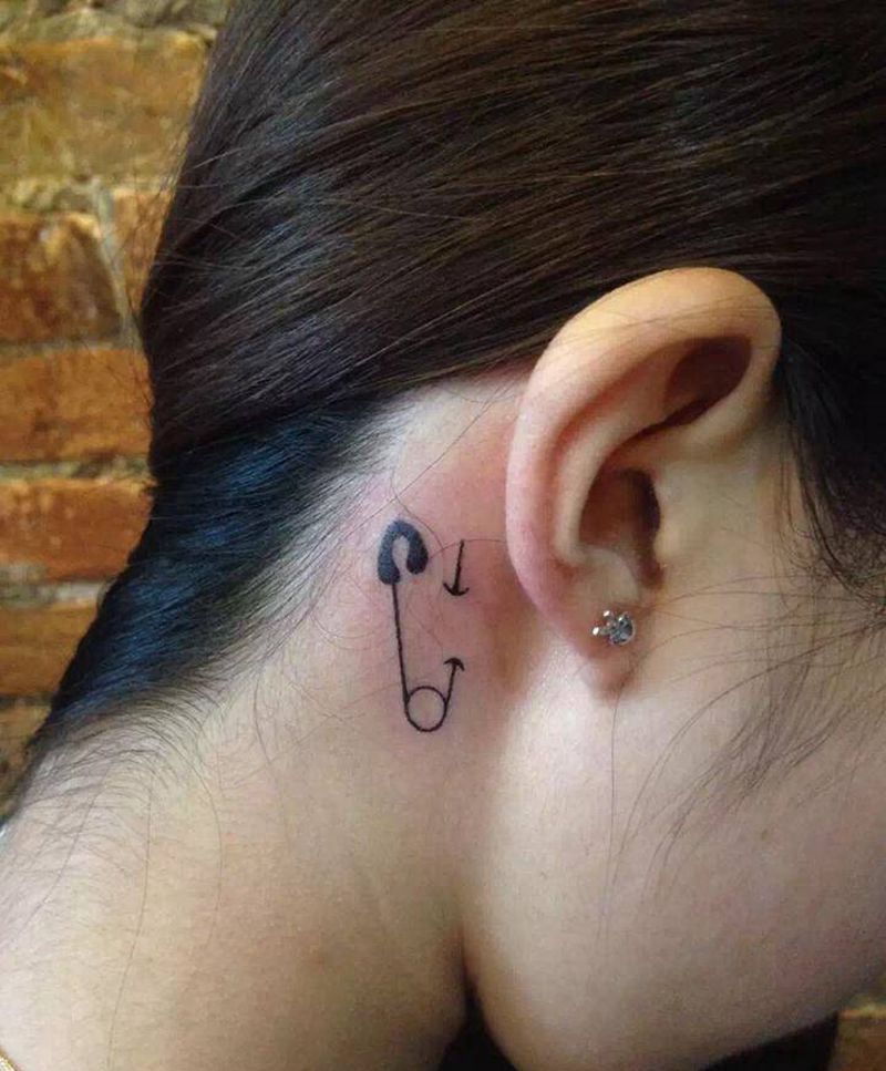 曲别针纹身图片_