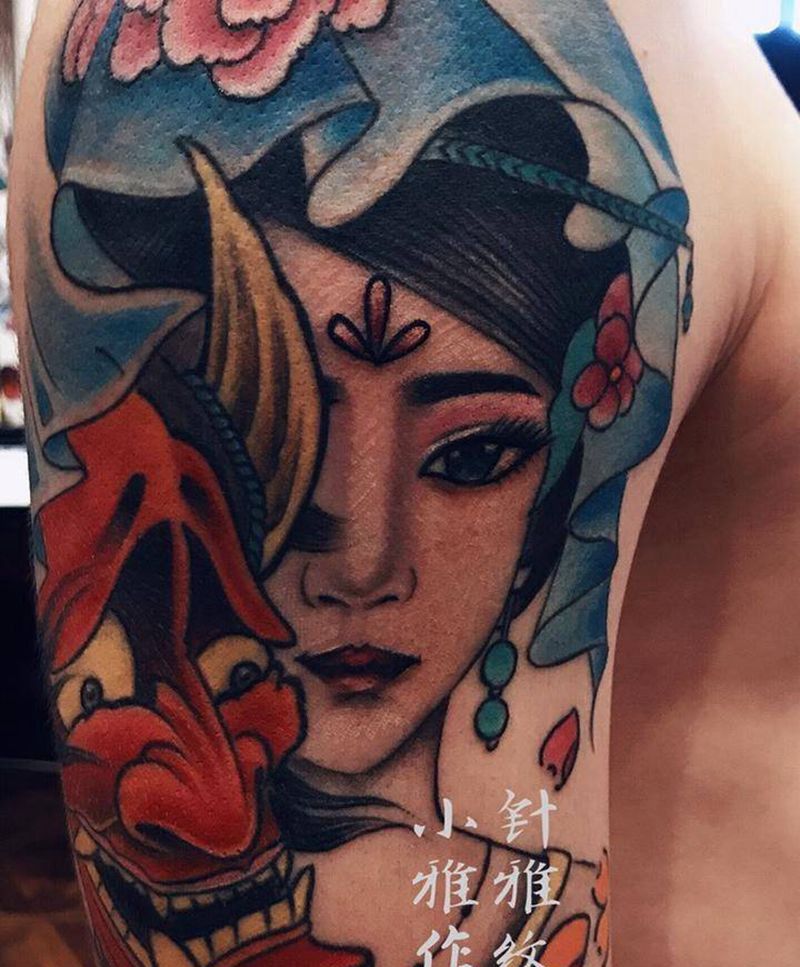 艺妓、纹身图片_