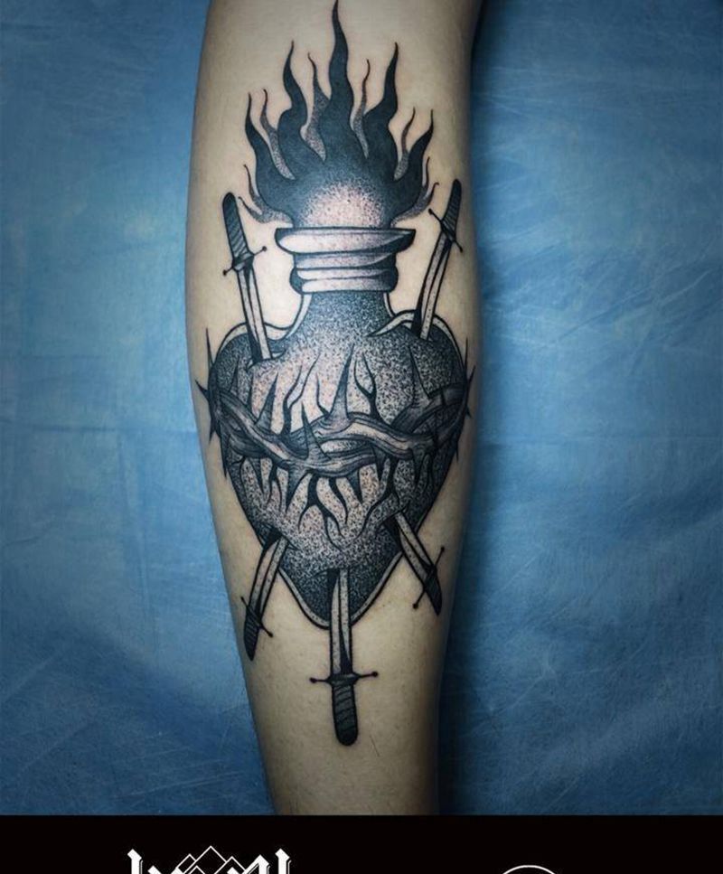 扎心了 哈哈哈纹身图片_