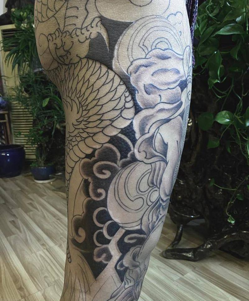 不动明王纹身图片_新传统纹身图案