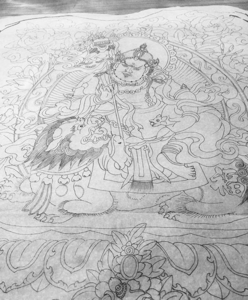 财宝天王设计图纹身图片_