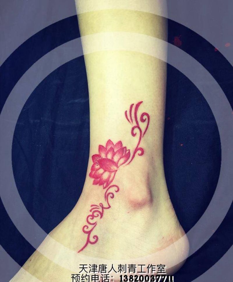 红小莲纹身图片_