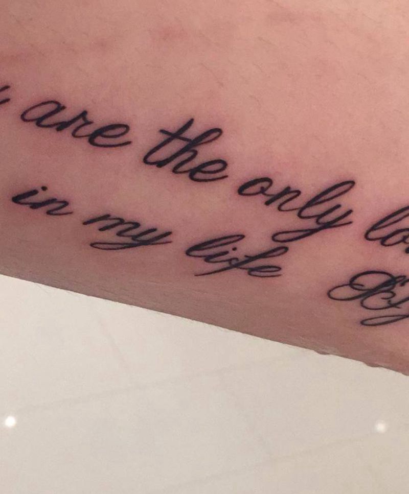 英文纹身图片_成品手臂清新欧美字符图腾纹身图案